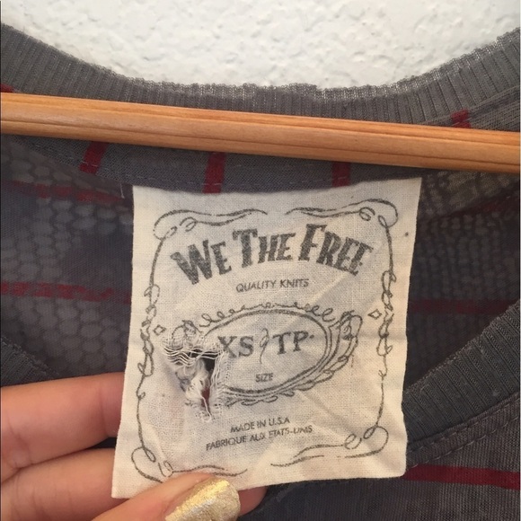 WE The Free Striped Burnout Long Sleeve Tee - Picture 5 of 7